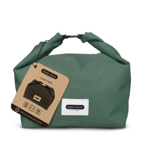 Sac à repas tissu recyclé Black & Blum Vert foncé