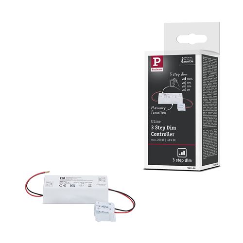 ULine Accessoires 3-Step-Dimmer max. 200W 48V 80x35mm Blanc