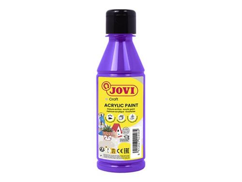 JOVI - Peinture - acrylique à base d'eau - liguide - violet - opaque - satin - 250 ml