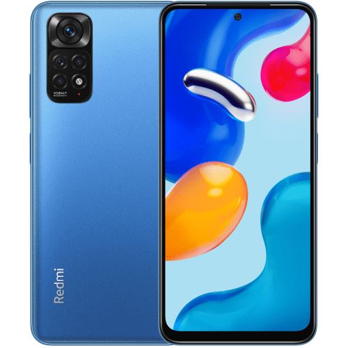 Xiaomi Redmi Note 11S - 4G smartphone - double SIM - RAM 6 Go / Mémoire interne 64 Go - microSD slot - écran OEL - 6.43 - 2400 x 1080 pixels (90 Hz) - 4x caméras arrière 108 MP, 8 MP, 2 MP, 2 MP - front camera 16 MP - bleu crépuscule