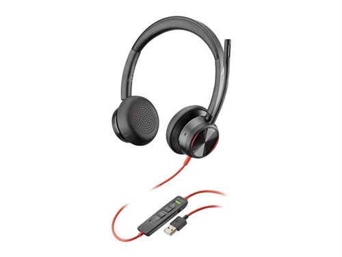 Non Communiqué Noir Hp Poly Blackwire 8225 - Micro-Casque - Sur-Oreille - Filaire - Suppresseur De Bruit Actif - Usb-A - Certifié Zoom