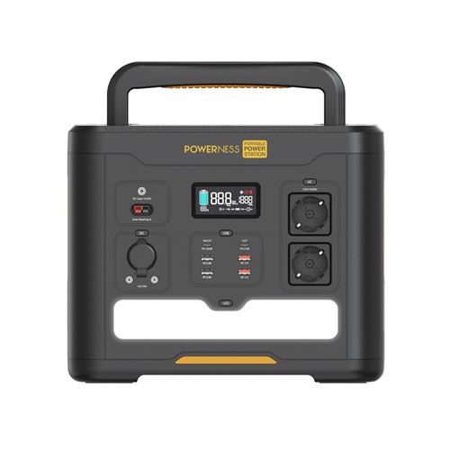 Powerness Hiker U1500 Portable Power Station, 1536Wh LiFePO4 Solar Generator, 1500W AC Output, Wireless Charging, PD 100W Fast Charging, 12 Outlets, LED Light