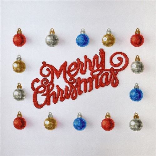 Merry Christmas, Perlenstickset - Miniart Crafts