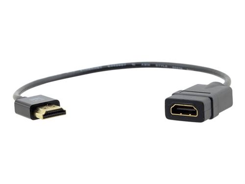 Kramer - Câble d'extension HDMI avec Ethernet - HDMI femelle pour HDMI mâle - 30 cm - support 4K