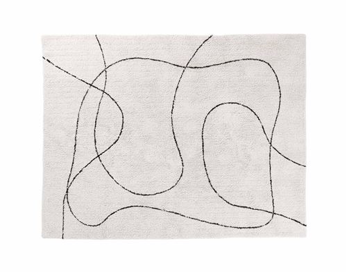 Non Communiqué Guimar - Tapis - Blanc Et Noir - 160X230 Cm - Blanc / Noir
