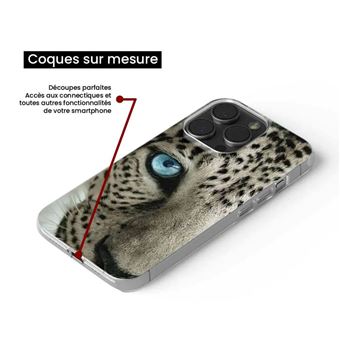 Coque Silicone Imprimée Léopard Pour Xiaomi Redmi 12 (4G/5G) - Marque 1001coques - Fabriquée En France
