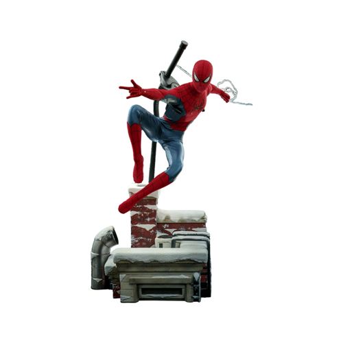Figurine Hot Toys MMS680 - Marvel Comics - Spider Man : No Way Home - Spider Man New Red And Blue Suit Deluxe Version