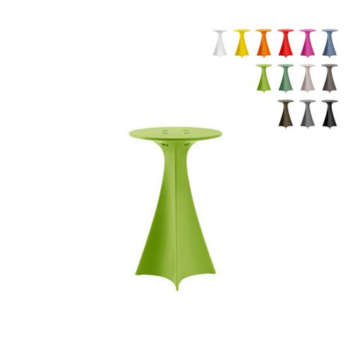 Table haute pour tabouret design moderne Home Garden Bar Slide Jet, Couleur: Vert foncé