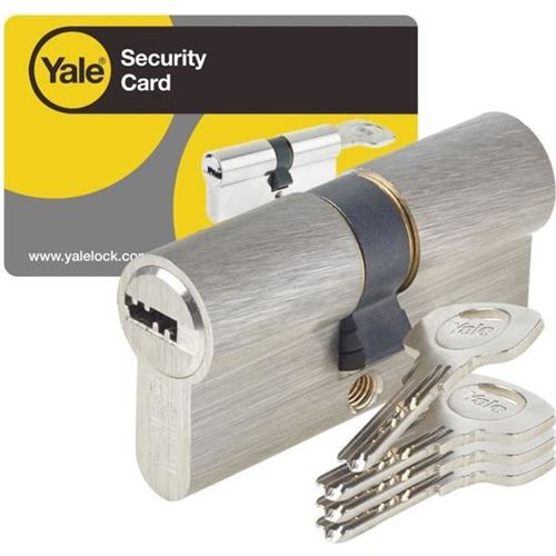 Non Communiqué Yale Cylindre Série 1000+ Débrayable 40X40 Mm Nickelé