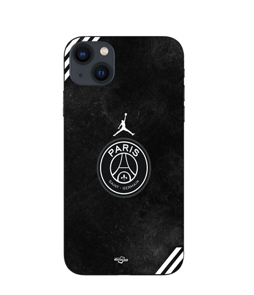 Coque Maniacase pour Iphone 13 psg jordan logo noir