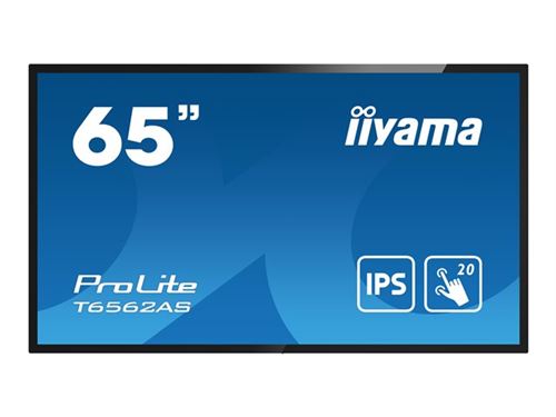 Iiyama Prolite T6562As-B1 - Classe De Diagonale 65" (64.5" Visualisable) Écran Lcd Rétro-Éclairé Par Led - Signalétique Numérique Interactive - Avec Lecteur De Média Intégré Et Écran Tactile (Multipoint) - Android - 4K Uhd (2160P) 3840 X 2160 -