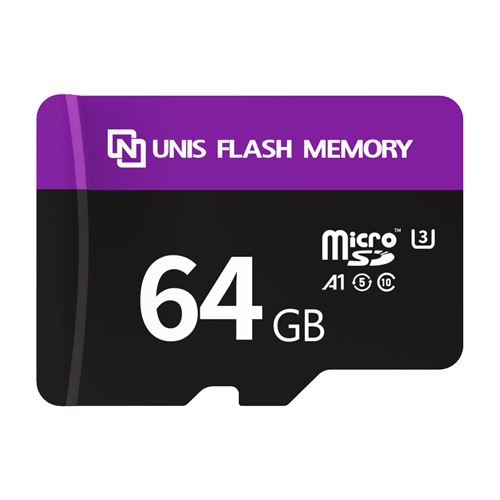 Carte MicroSD GANGXUN UNIS Pro 64 Go U3 4K HD étanche étanche à l épreuve des caméras et drones