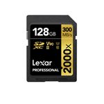 Carte mémoire SD Lexar SDXC 128 Go Noir et Or