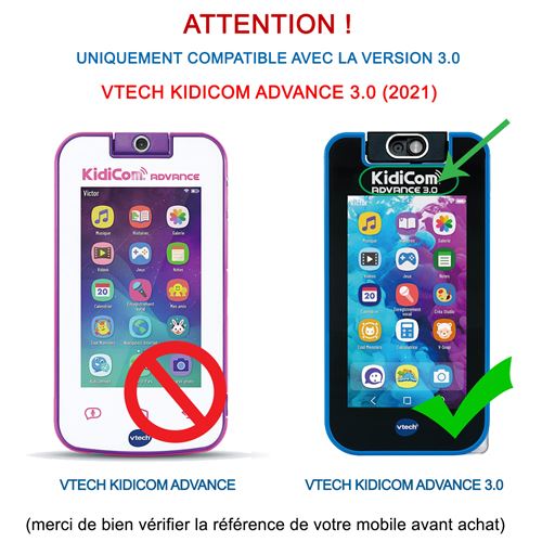 VTech - Étui Officiel KidiCom 3.0 Rose, Compatible KidiCom Max 3.0 et  Advance 3.0 - Version FR