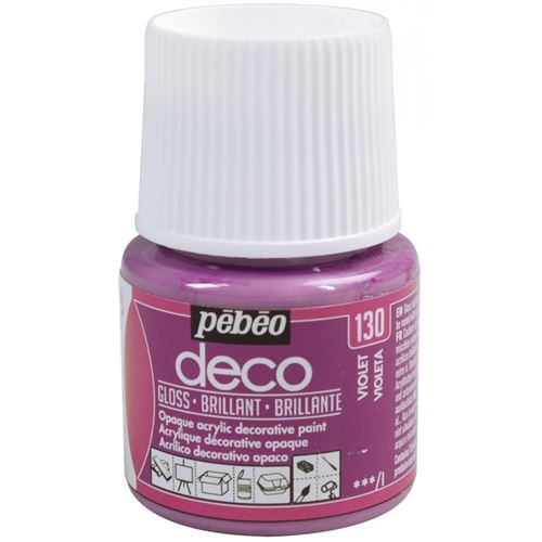 Peinture acrylique opaque brillante - violet - 45 ml #0