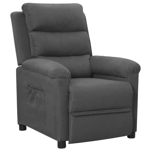 Non Communiqué Gris Foncé Vidaxl Fauteuil Verstelbaar Stof Donkergrijs342340