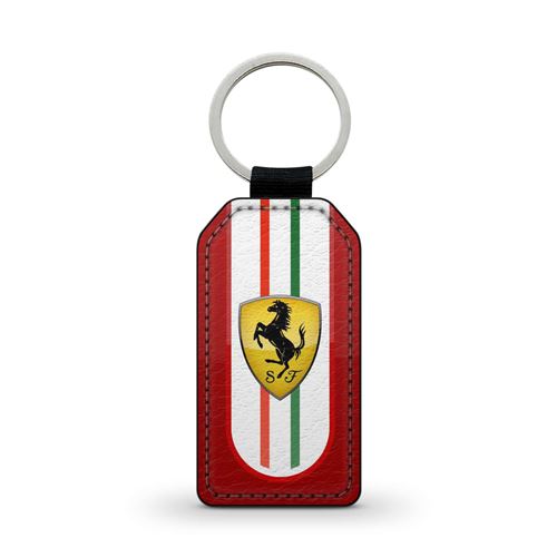 Porte-clé Ferrari car tunning porsche Lamborghini bmw Ref 7 Noir en Simili  Cuir Coque en folie - Porte clef - Achat & prix