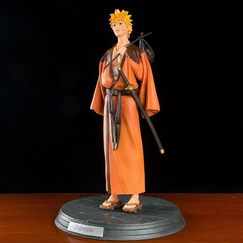 Figurine de collection GENERIQUE Figurine Naruto Kimono Uzumaki 30cm avec  portes clés naruto