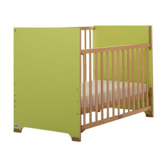 39 75 Sur Akiten Retail Lit Bebe A Barriere Coulissante Cora Bois Et Vert 60x1cm Lit Pour Enfant Achat Prix Fnac