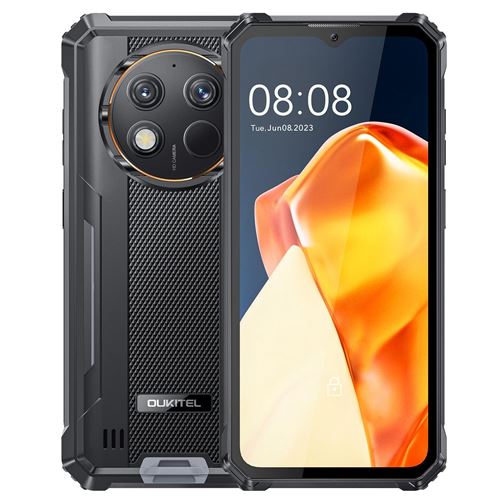 Smartphone 6.5 Pouces Étanche 4G 128GB NFC Batterie Longue Durée Gris YONIS