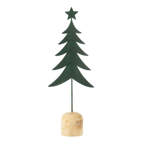 GENERIQUE - Sapin de Noël Déco sur Pied Etoile - 49cm - Vert - Image 2