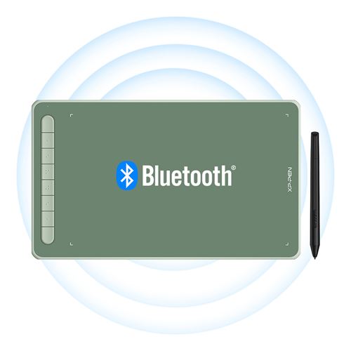 Tablette Graphique Wireless XPPen Deco LW Bluetooth 10x6 Pouces avec X3 Stylet 8192 Niveaux Tablette à Dessin - Vert