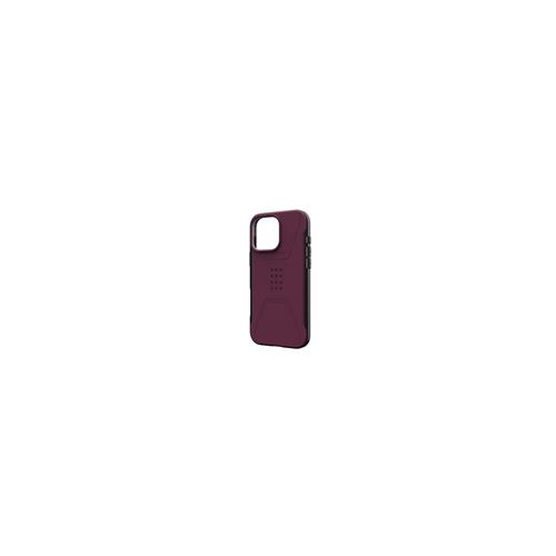 UAG Civilian Series - Coque de protection pour téléphone portable - compatibilité avec MagSafe - bordeaux - pour Apple iPhone 16 Pro Max