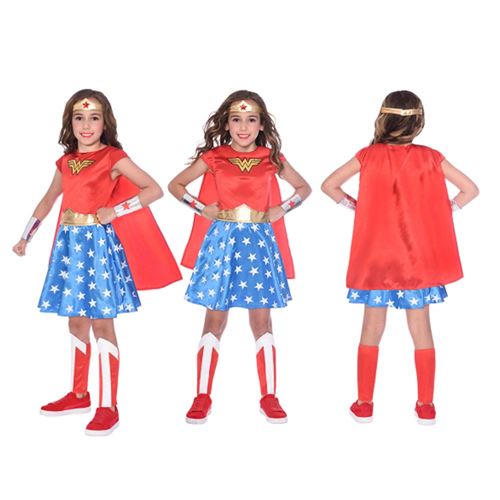 Déguisement Wonder Woman Classique Enfant 4/6 Ans Rouge 9906082 Amscan 4/6 ANS - 9906082 AMSCAN