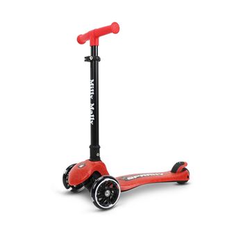 Scooter Sparky rouge roues LED - 1