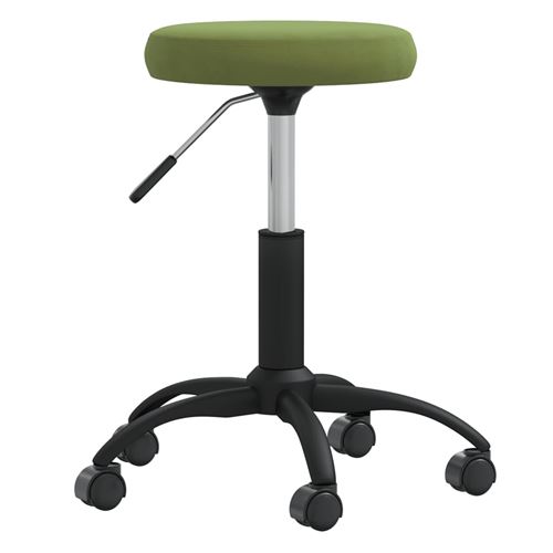 vidaXL - Fauteuil de relaxation - Velours - Vert clair - Image 3
