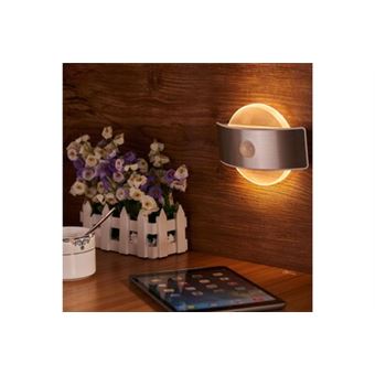 Placard de capteur pir mouvement lumière nuit d'armoire portative sans fil led sous la lampeusb - blanc - 1