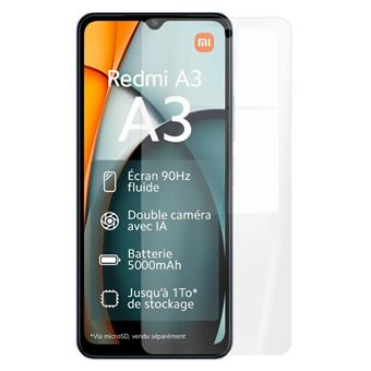 Protecteur D'écran AtFoliX Verre Hybride 9H Pour Xiaomi Redmi A3 - Antichoc Et Anti-rayures - Neuf