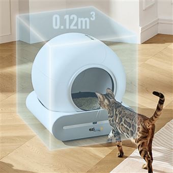 Litière robot autonettoyante connectée - maison de toilette pour chat eziclean® CATBOT K8i