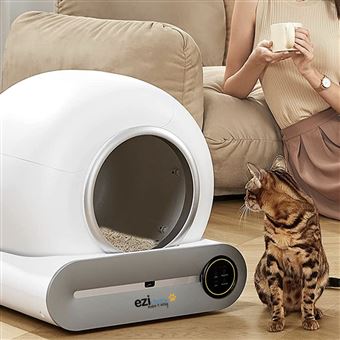 Litière robot autonettoyante connectée - maison de toilette pour chat eziclean® CATBOT K8i