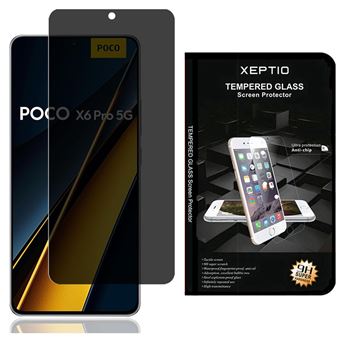 Protection d'écran vitre espion pour Xiaomi Poco X6 PRO 5G en Verre trempé - Tempered Glass Protecteur d'écran de confidentialité - XEPTIO - 1