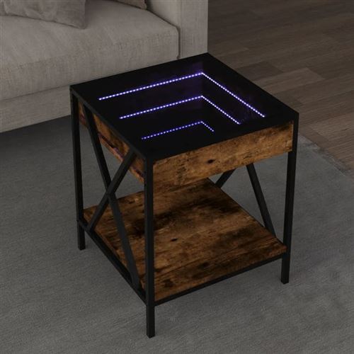 VIDAXL - Table basse - Infinity - Chêne - 40x40x49 cm - Image 2