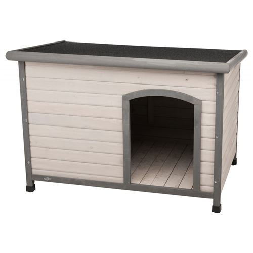 Niche Classic toit plat Taille L. 116 x 82 x 79 cm . grise. pour chiens - Trixie - TR-39563