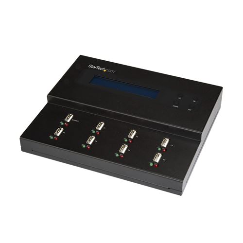 StarTech.com Duplicateur et Effaceur Autonome de 1 à 7 clés USB, Copieur de Plusieurs Clés USB, Copie Système et Fichier et Secteur par Secteur, 1,5 Go/min, Effacement en 3 Passes, Affichage LCD - Image 4