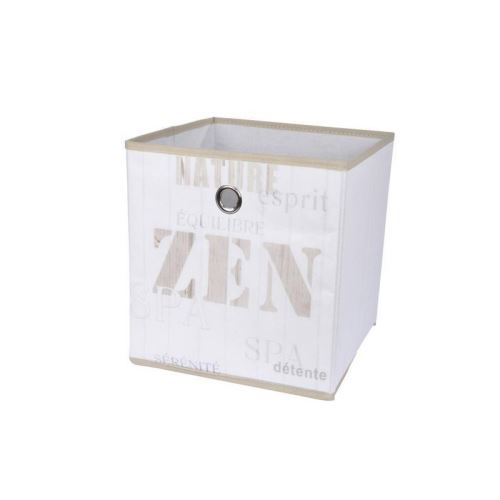 panier de rangement intissé 26cm zen wood