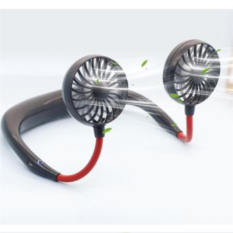 Mini Ventilateur De Cou Portable Q66 - Blanc - 3 Vitesses - Rechargeable USB