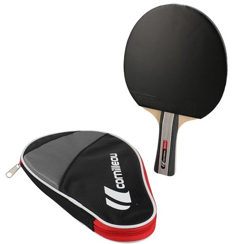 Raquette Tennis De Table Cornilleau Sport Pack Solo 1 Housse 3 Balles Rouge 30968-Uni