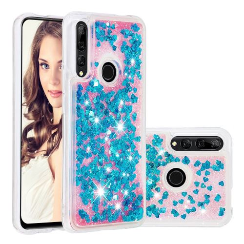 Coque en TPU paillettes dynamiques bleu pour votre Huawei P Smart Z/Y9 Prime 2019