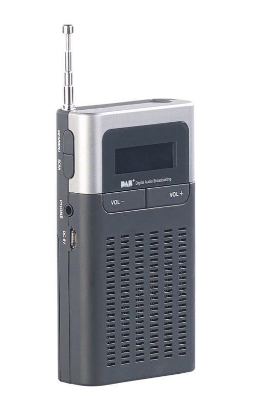 Radio de poche numérique DAB+/FM avec réveil DOR-230