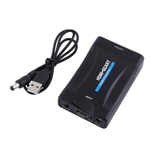 Convertisseur HDMI / MHL vers SCART 1080P Signal audio vidéo Numérique vers Convertisseur Analogique composite