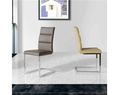 Chaise noire design ARGOS (lot de 4) - Beige