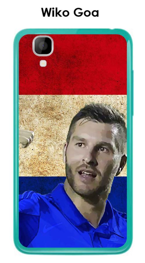 Coque Wiko Goa design Gignac & Drapeaux
