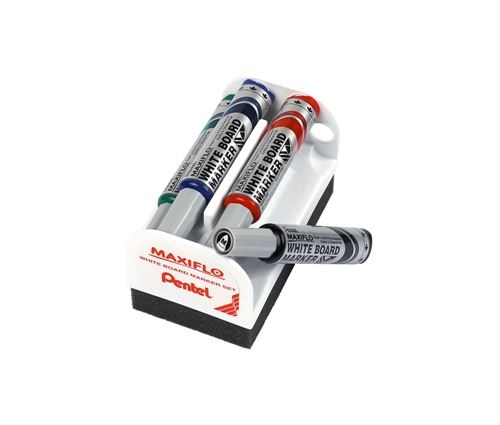 Pentel Set Marqueur Pour Tableau Blanc Maxiflo Mwl5M