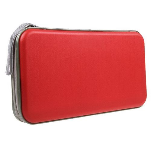 Etui housse de protection portable pour 80 disques CD/DVD - Rouge