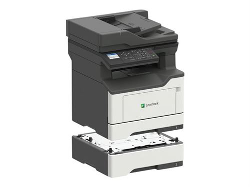 Lexmark MX321adn - Imprimante multifonctions - Noir et blanc - laser - 215.9 x 355.6 mm (original) - A4/Legal (support) - jusqu'à 36 ppm (copie) - jusqu'à 36 ppm (impression) - 350 feuilles - 33.6 Kbits/s - USB 2.0, LAN
