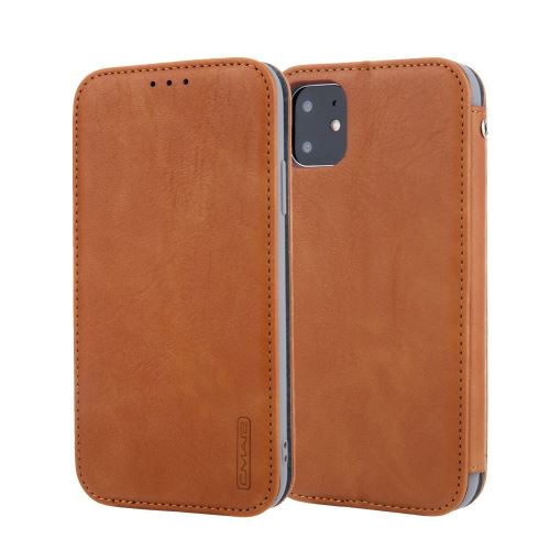Etui en PU auto-absorbé marron pour votre Apple iPhone XR (2019) 6.1 pouces